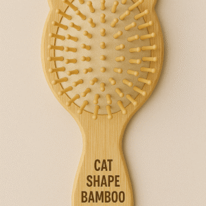 Cat Shape bamboo bristle hair brush